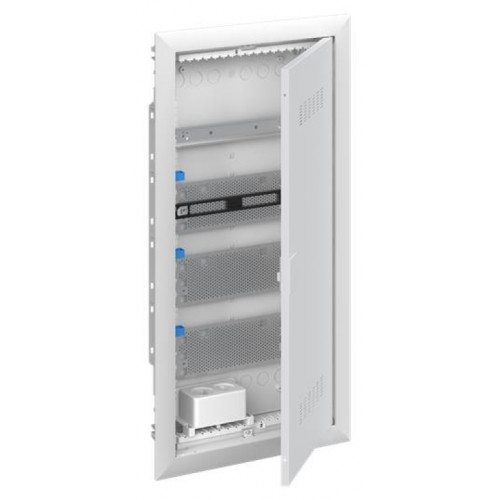 Abb Шкаф мультимедийный с дверью с вентиляционными отверстиями и DIN-рейкой UK640MV (4 ряда)