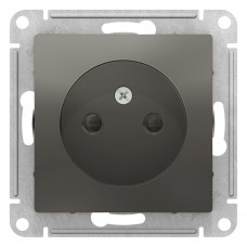 ATN000949 - AtlasDesign РОЗЕТКА без заземления со шторками, 16А, механизм, СТАЛЬ