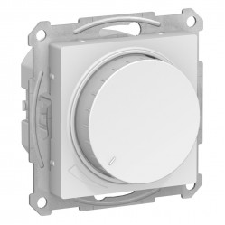 ATLASDESIGN СВЕТОРЕГУЛЯТОР (диммер) повор-нажим, LED, RC, 400Вт, мех., БЕЛЫЙ
