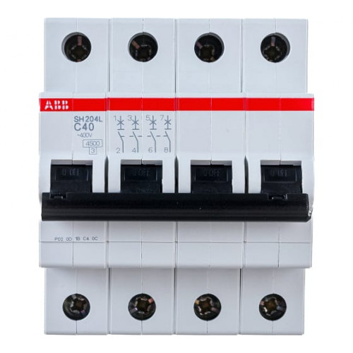 Автоматический выключатель ABB SH204L 4P 40А 4,5kA 2CDS244001R0404