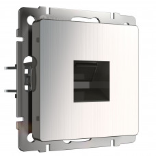 Розетка Ethernet RJ-45 глянцевый никель